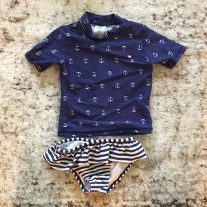 Two piece Carter Girl bathing suit, 4T